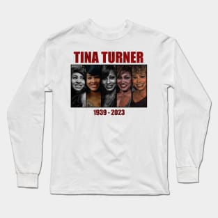 Tina Turner Evolution Photo Vintage Aesthetic // Queen of rock and roll Long Sleeve T-Shirt